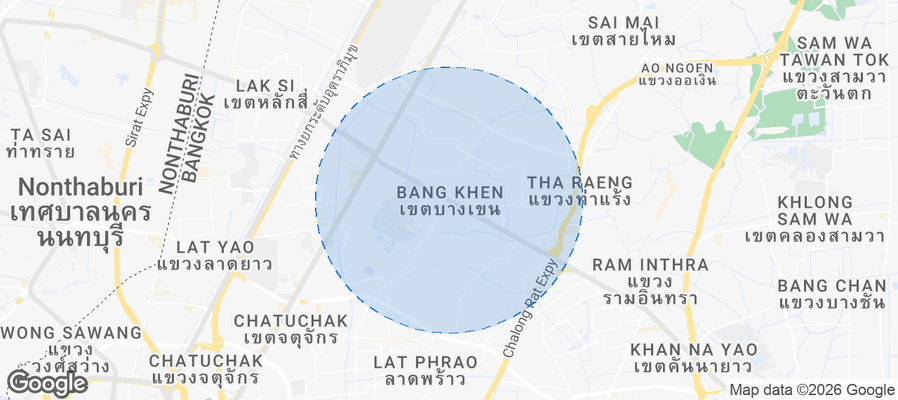 Bang Khen Airbnb map